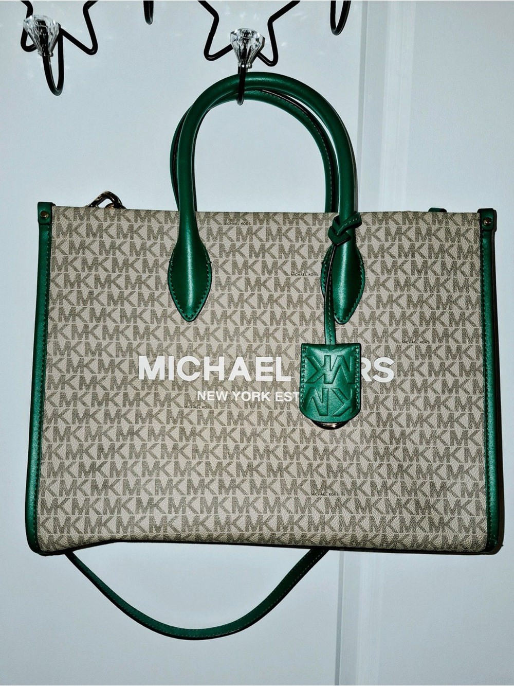 Michael Kors Mirella bag  in Beige and Green